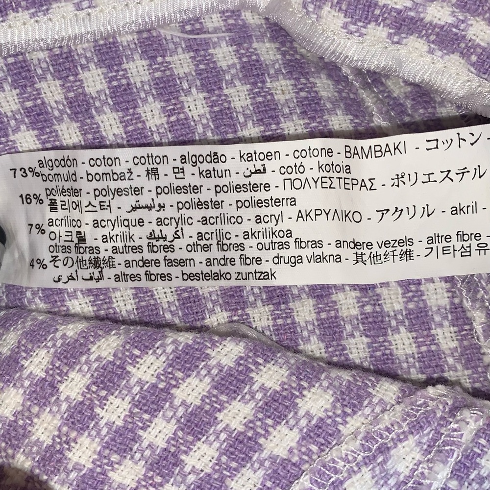 Zara Lavender Gingham Skort - Picture 12 of 12